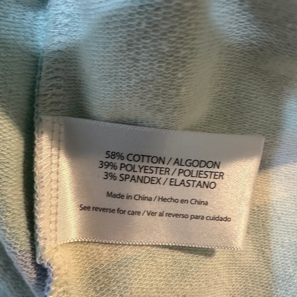 Wildfox Blue Striped pull on shorts beach casual comfort, sz M - Picture 4 of 5